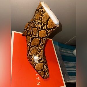 Katy Perry snakeskin bootie